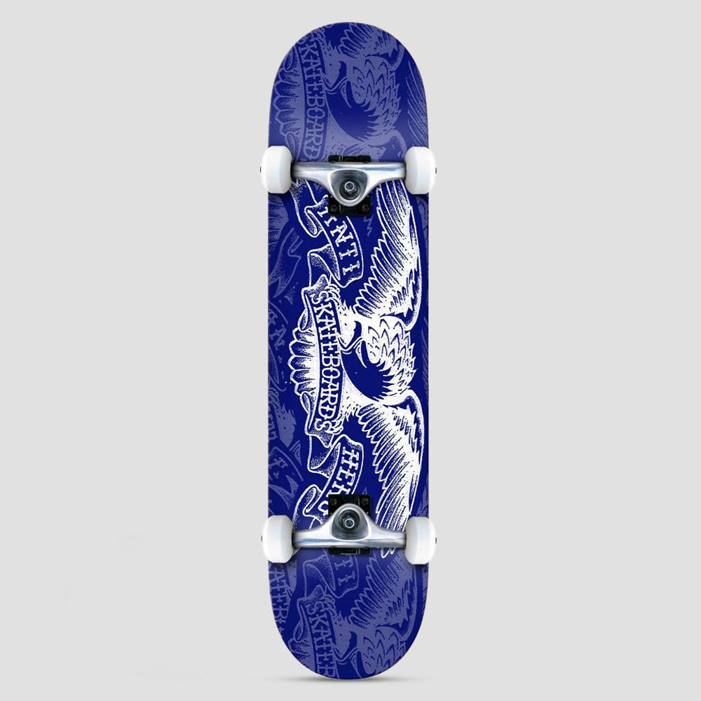 Anti Hero 7.5 Repeater Eagle Complete Skateboard Blue / White