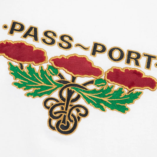 PassPort Emblem Applique T-Shirt White