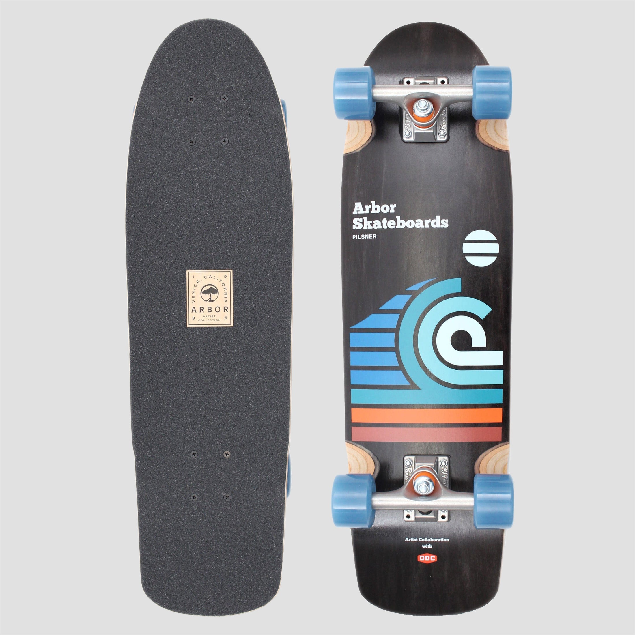 Arbor 29 Artist Draplin Pilsner Complete Skateboard Cruiser