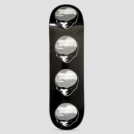 Baglady 8.25 Alien Head Skateboard Deck Black