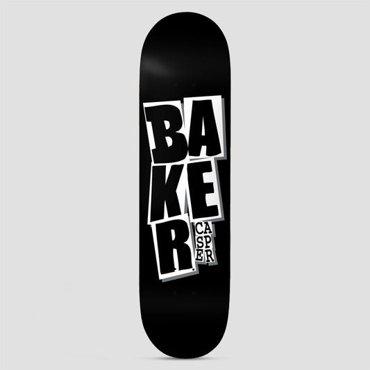 Baker 8.5 Casper Stacked B2 Skateboard Deck Black