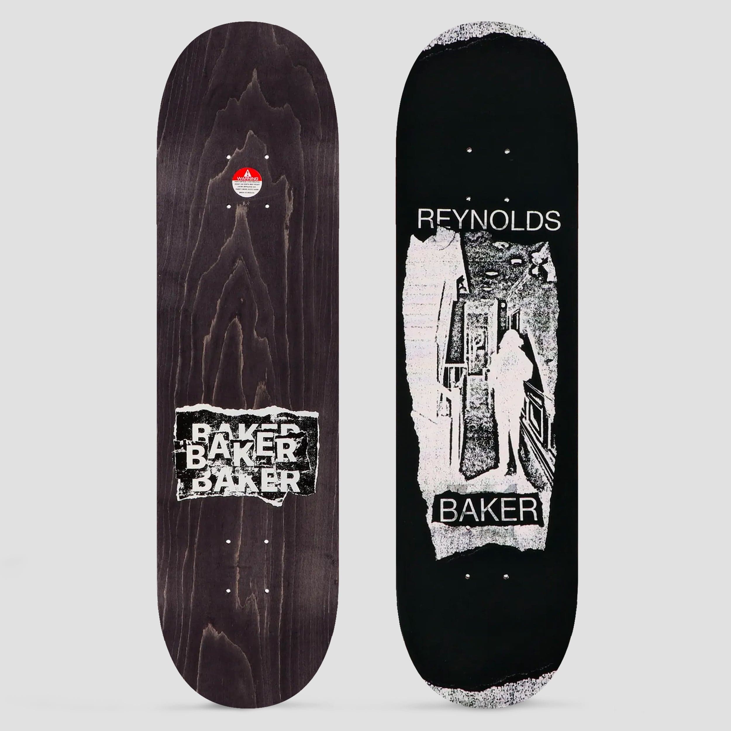 Baker 8.0 Andrew Reynolds Distressing Sensation Skateboard Deck Black ...