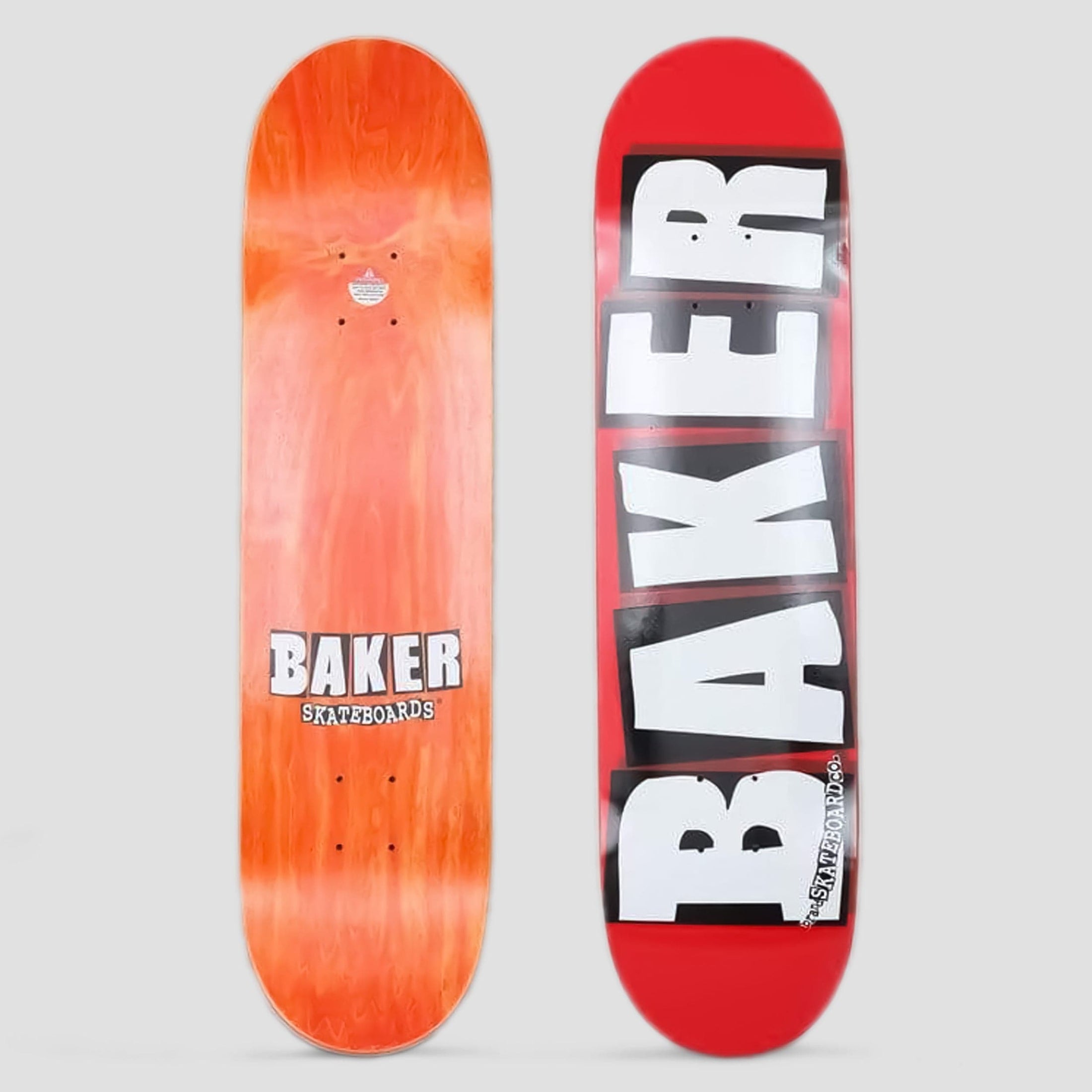 Baker 7.56 Brand Logo Skateboard Deck Red / White