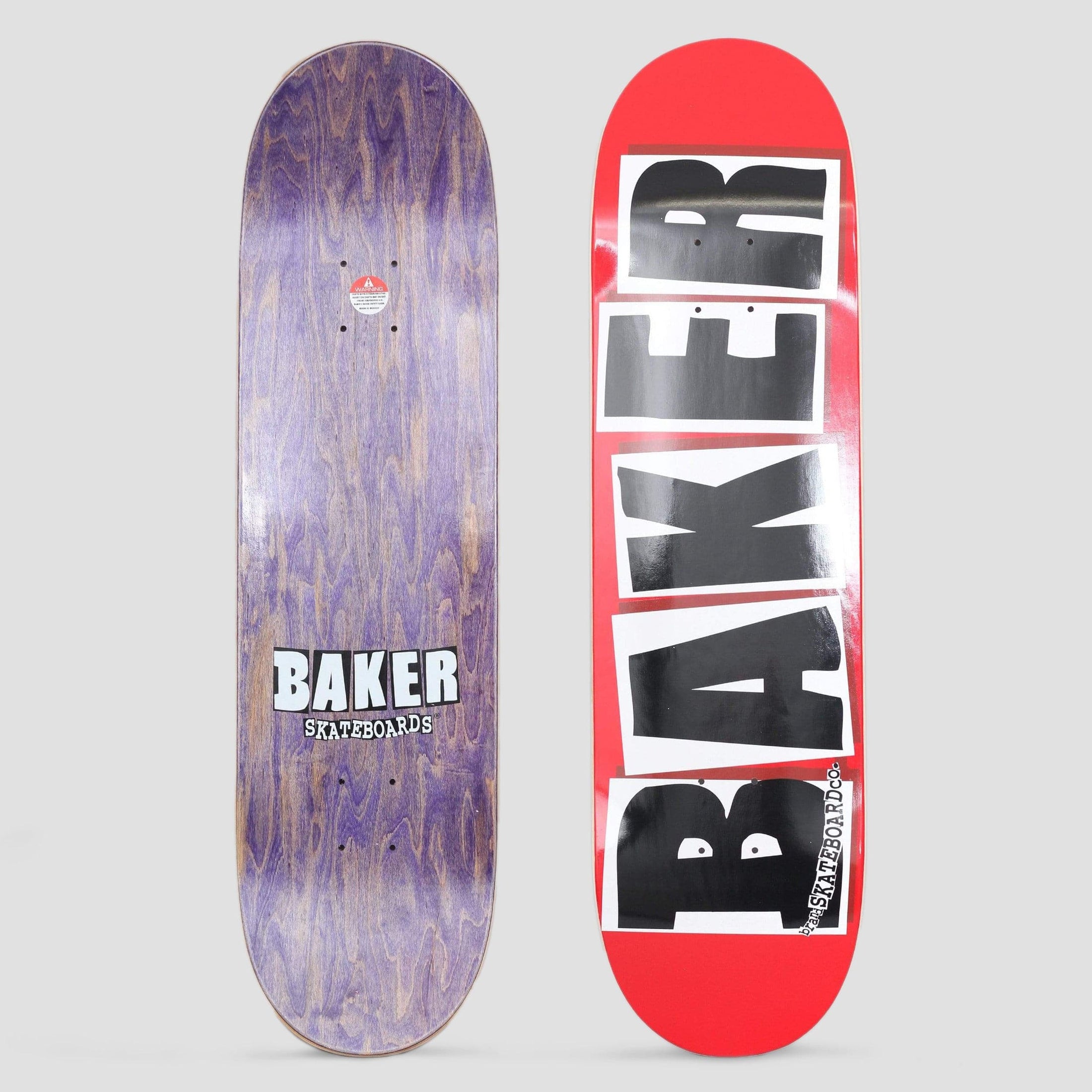 Baker 8.75 Brand Logo Skateboard Deck Red / Black