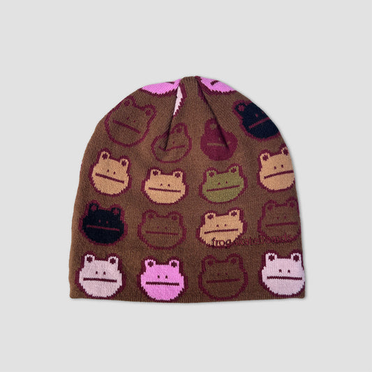 Frog Frog Nation Beanie Brown