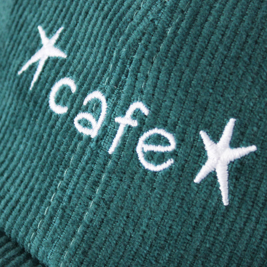 Skateboard Cafe Great Place Embroidered Cord Cap Dark Teal