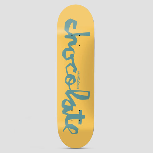 Chocolate 8.25 OG Chunk Vincent Alvarez Skateboard Deck Yellow