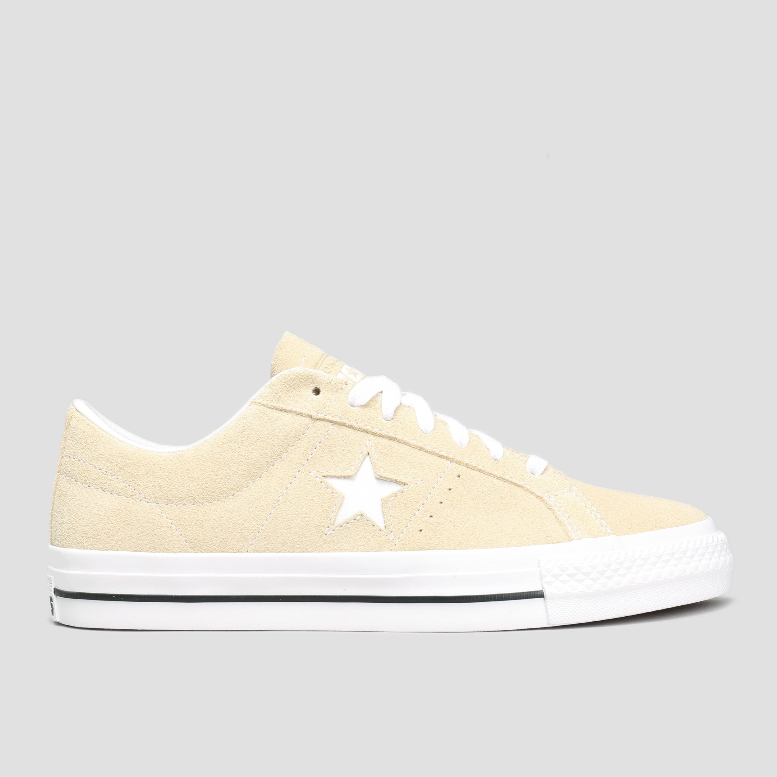 Converse One Star Pro OX Shoes Oat Milk White Black