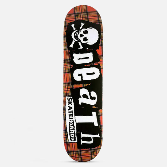 Death Skateboards 8.25 Punk Tartan Skateboard Deck