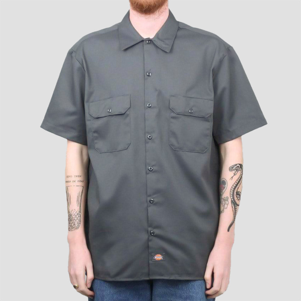 Dickies Work Shirt Short Sleeve Charcoal Grey