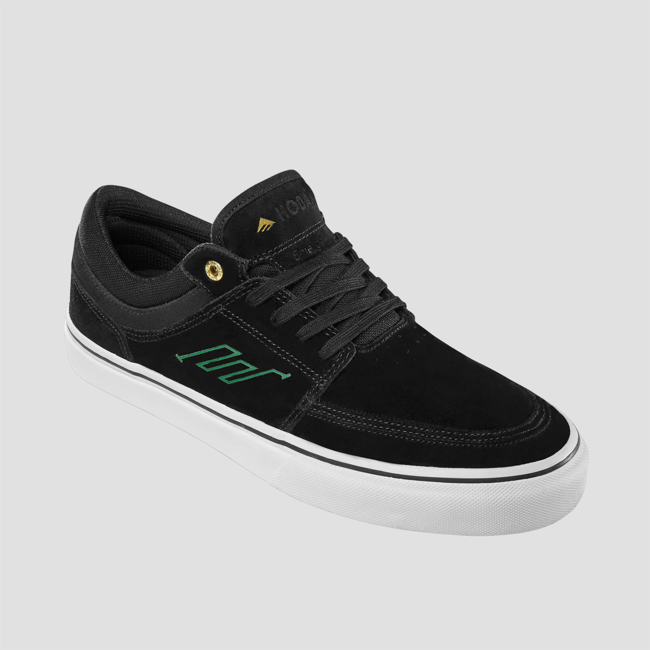 Emerica Hoban Skate Shoes Black / White / Gold