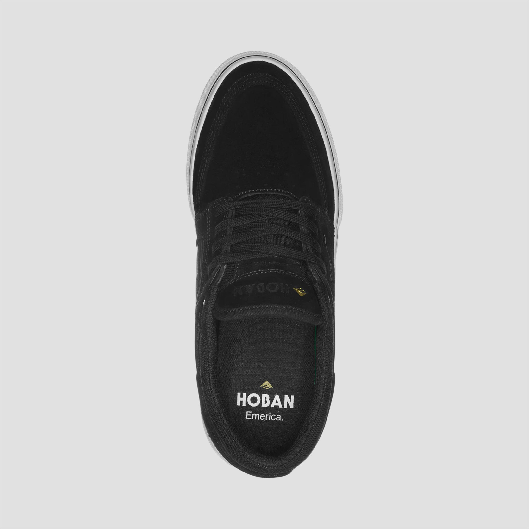 Emerica Hoban Skate Shoes Black / White / Gold