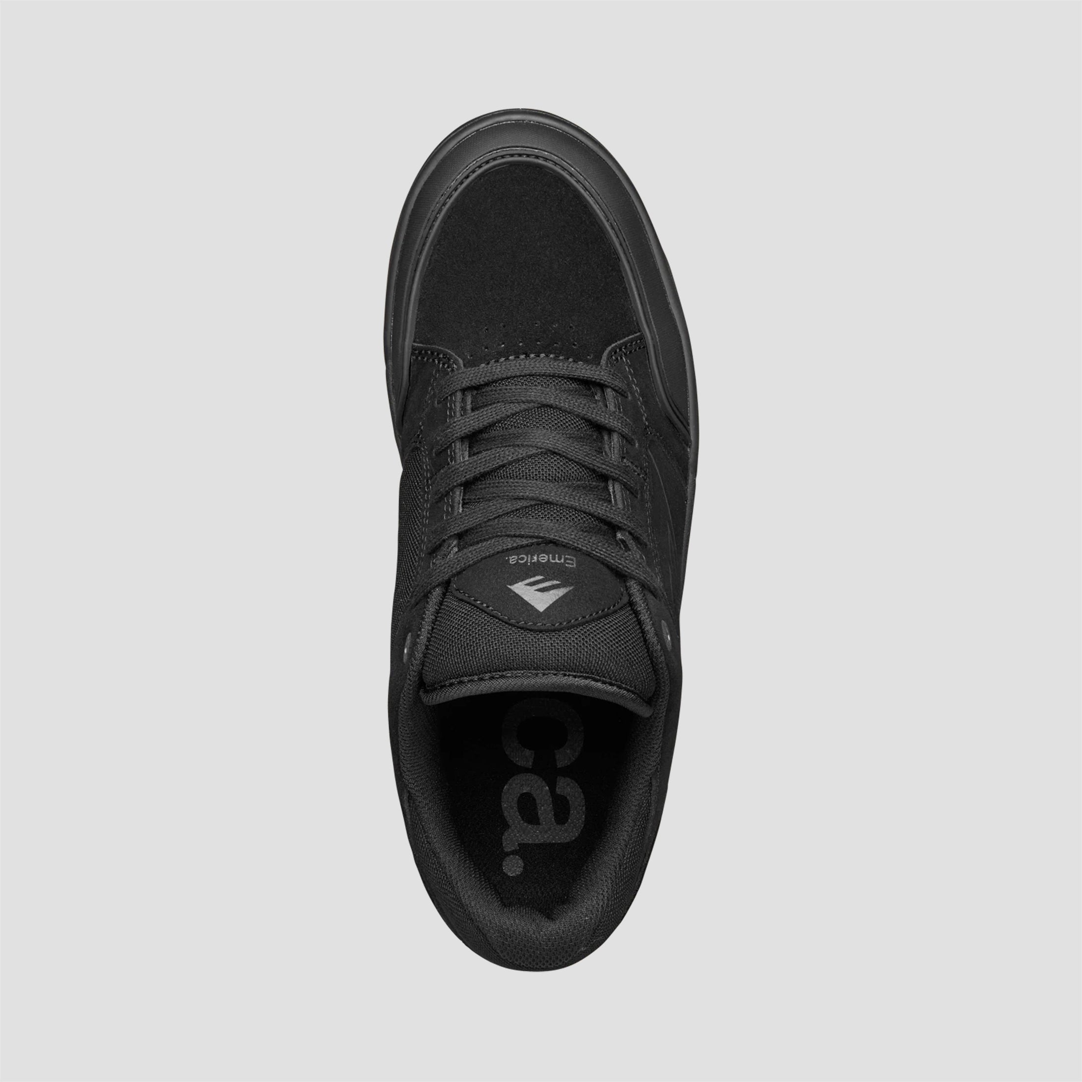 Emerica Heretic Skate Shoes Black / Black