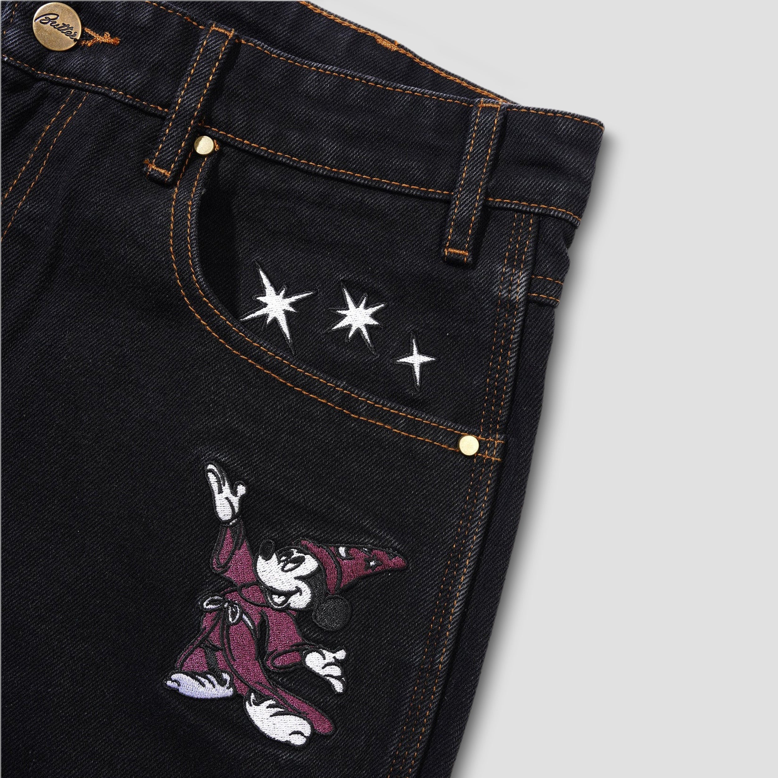 Butter Goods x Disney Fantasia Baggy Denim Jeans Washed