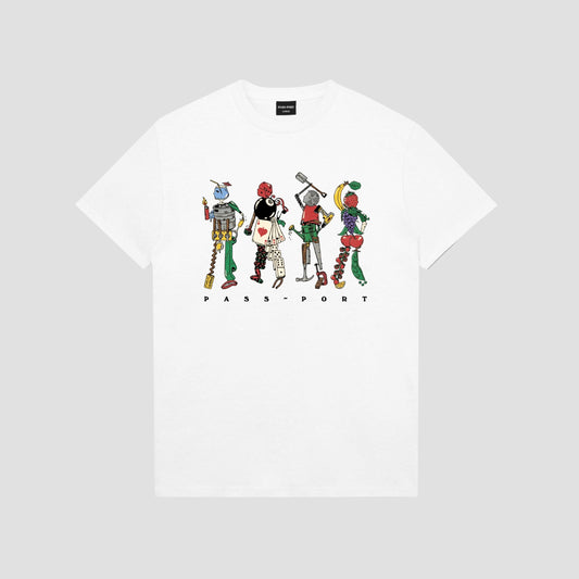 PassPort Assorted Friends T-Shirt White