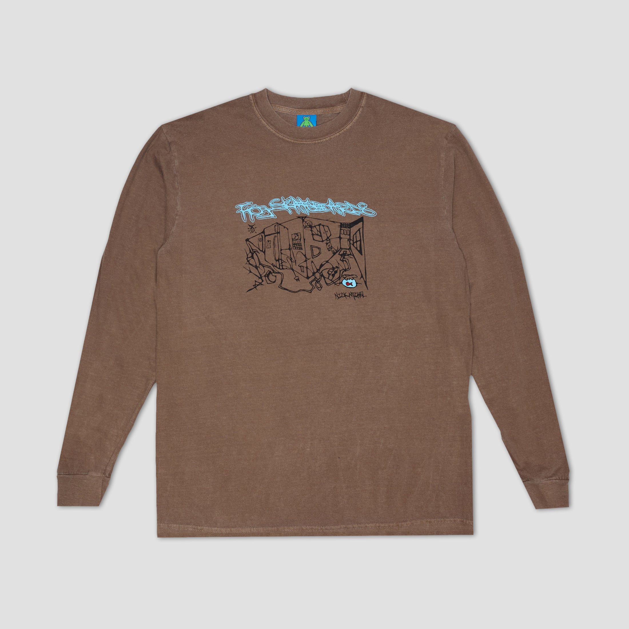 Frog Kitchen Longsleeve T-Shirt Coffee