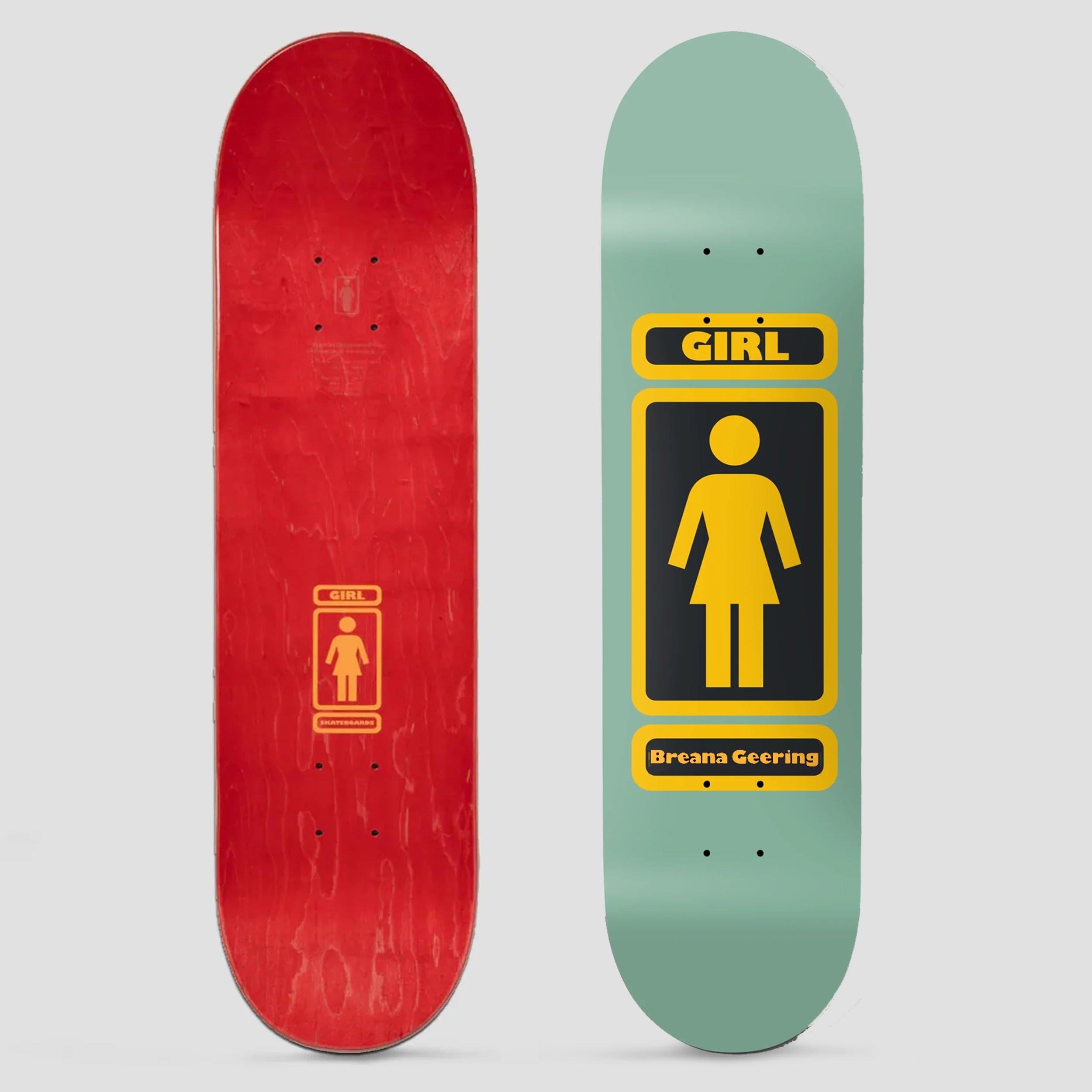 Girl 8.375 Breana Geering 93 Til Skateboard Deck Green – Slam City Skates