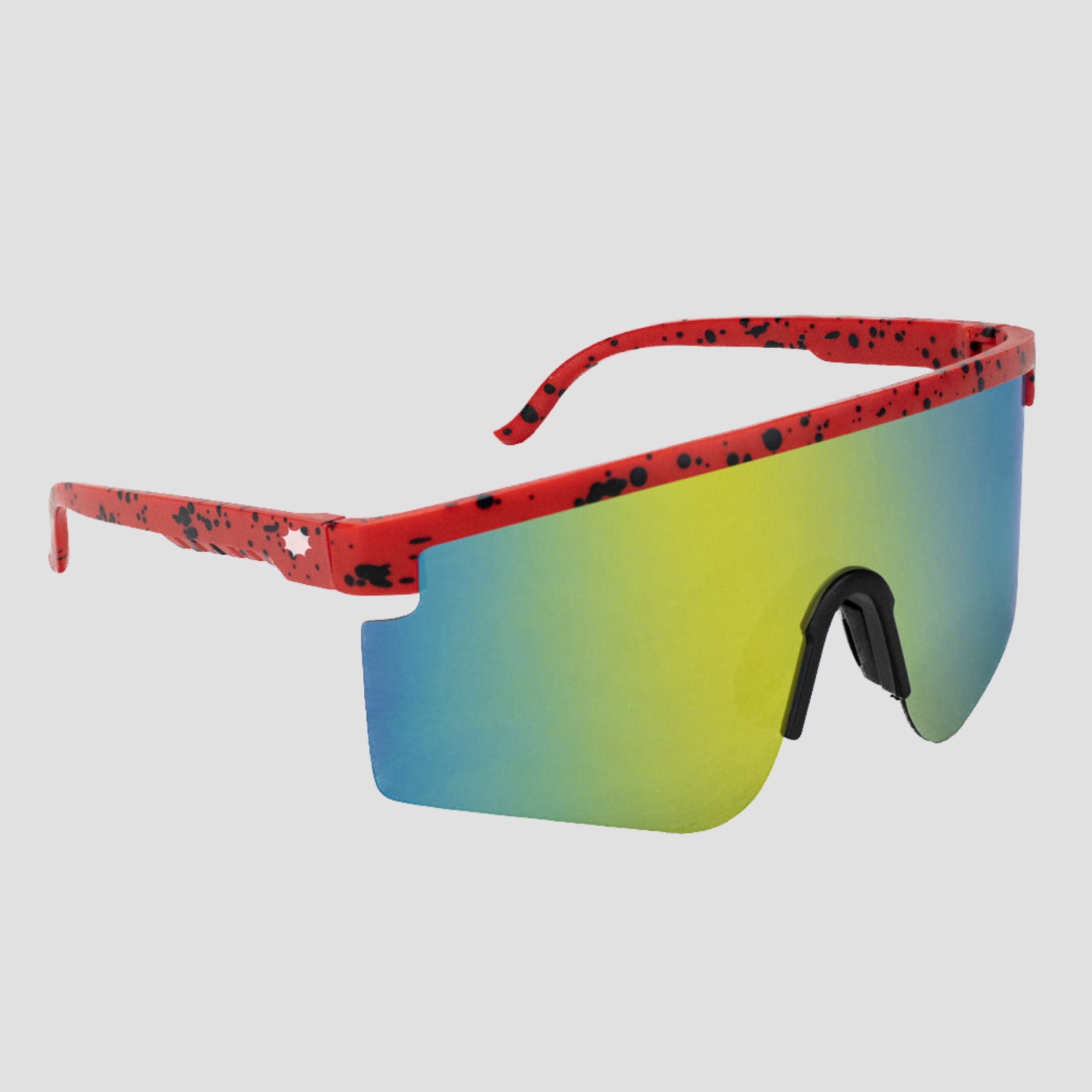 Glassy Sunhaters Mojave Sunglasses Red Yellow Mirror