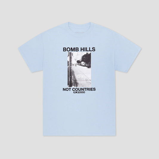 GX1000 Bomb Hills Not Countries T-Shirt Powder Blue