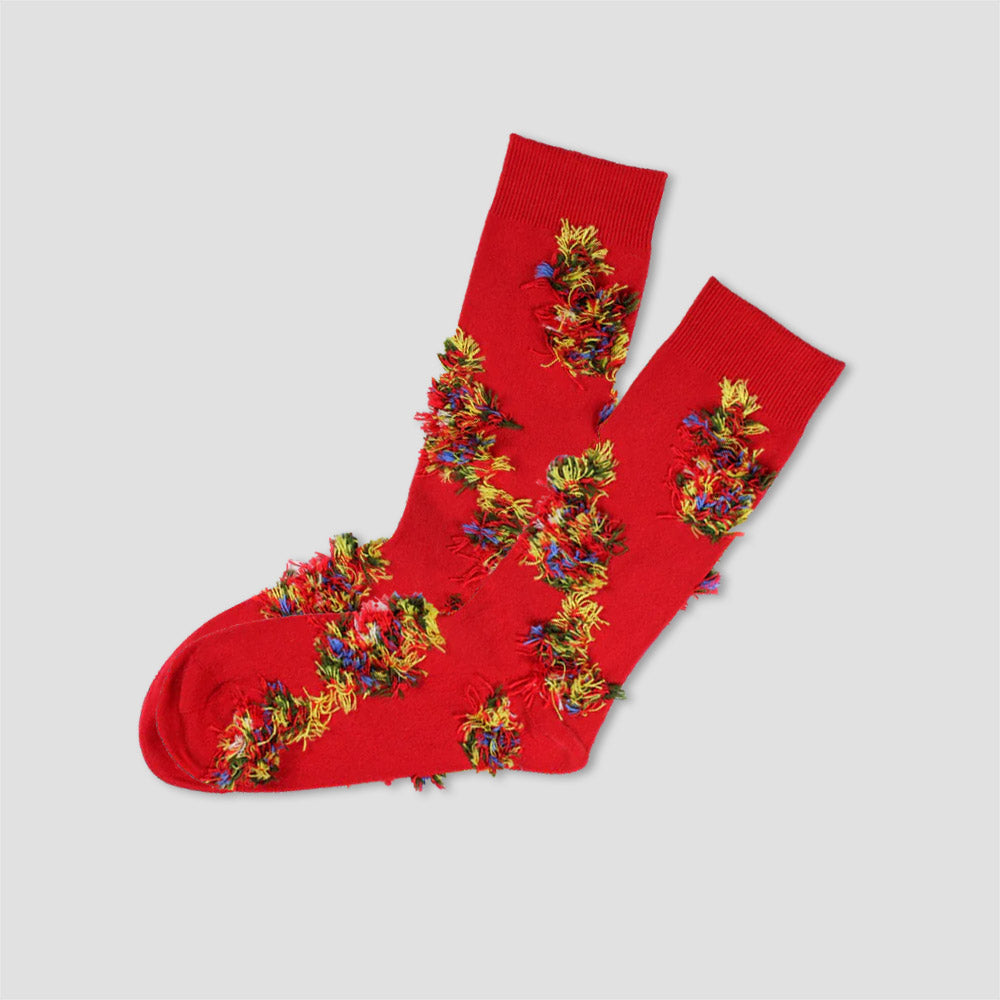 Hairy Socks Co Dragon Socks Red