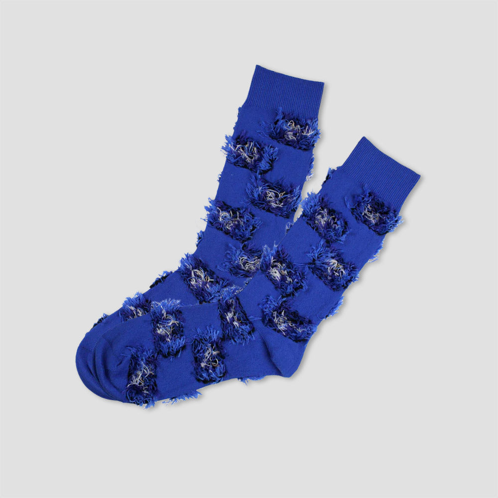 Hairy Socks Co Foo Face Socks Blue