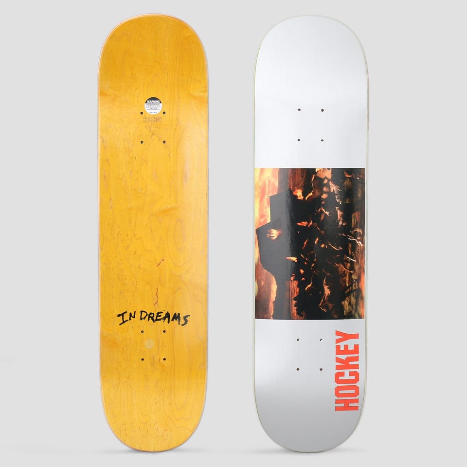 Hockey 8.38 In Dreams Skateboard Deck White