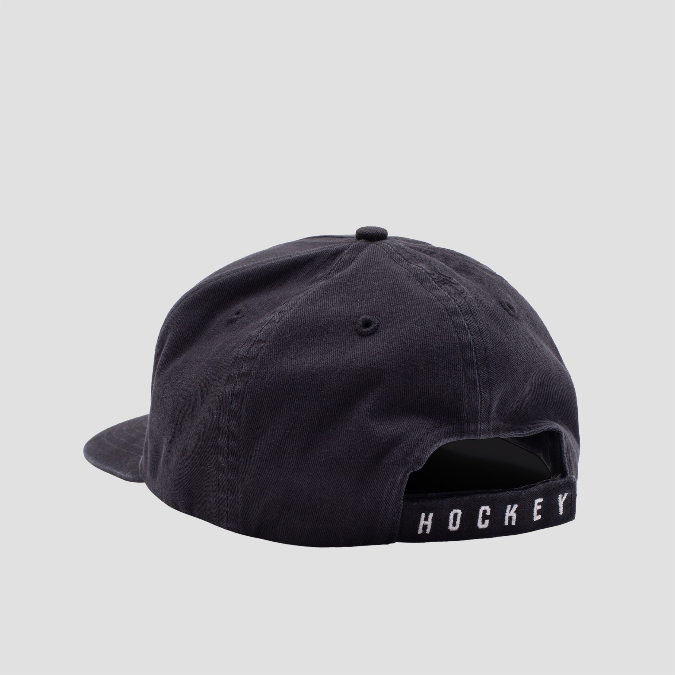 Hockey Embossed Hat Black Denim