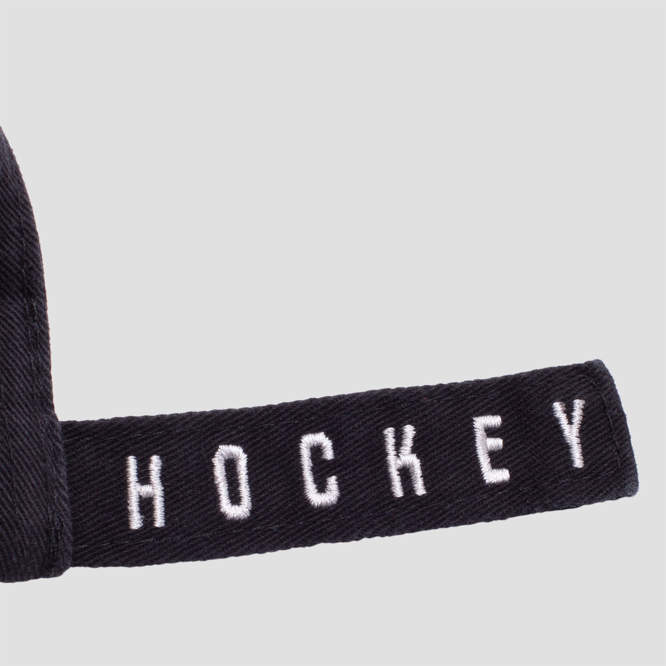 Hockey Embossed Hat Black Denim