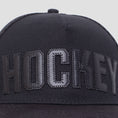 Load image into Gallery viewer, Hockey Truckstop Hat Black Patent Leather
