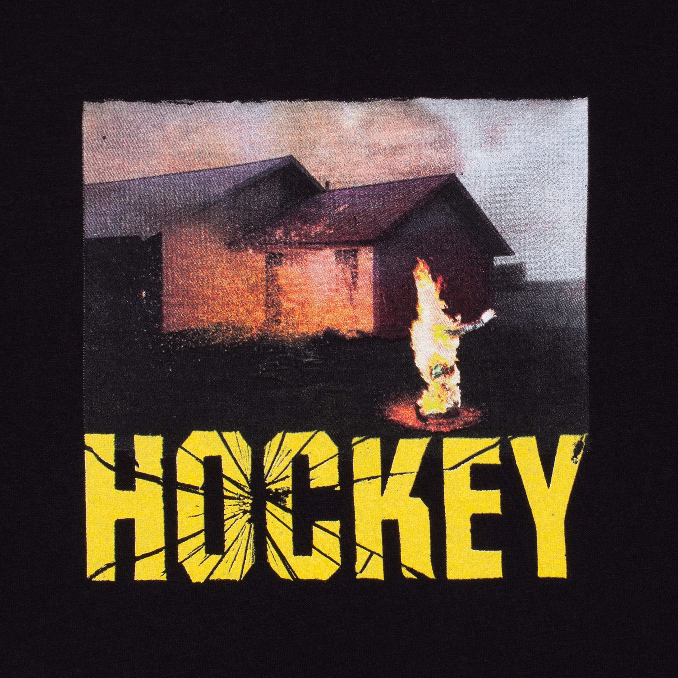 Hockey Windows Up T-Shirt Black