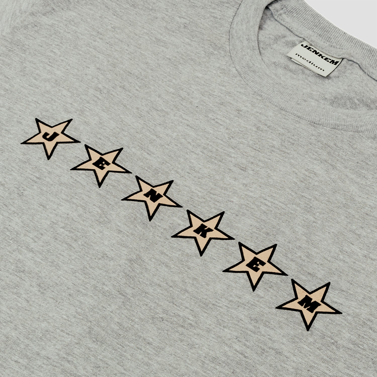 Jenkem 6 Star T-Shirt Heather Grey