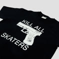 Load image into Gallery viewer, Jenkem Kill All Skaters T-Shirt Black
