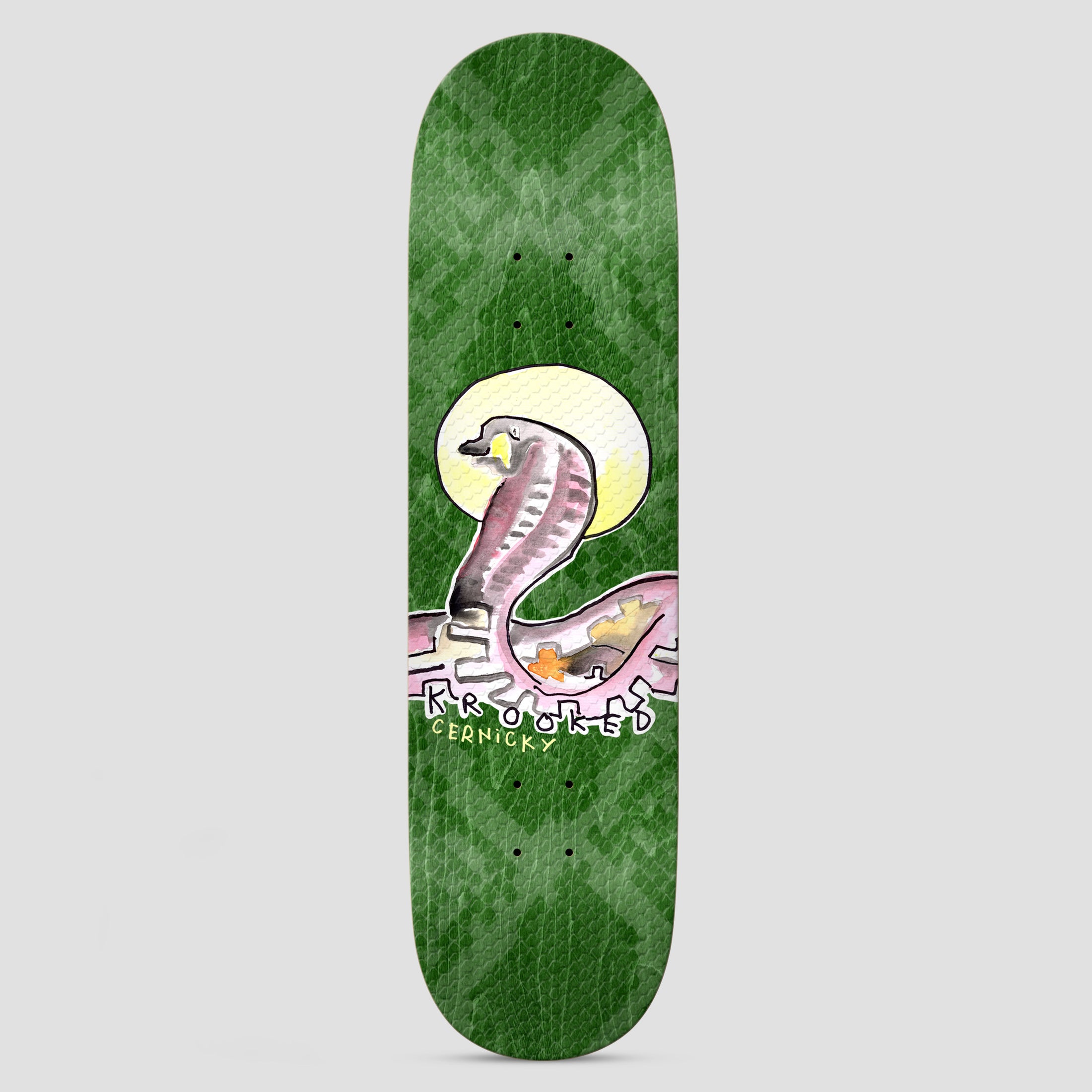 Krooked 8.62 Cernicky Snakeboard Skateboard Deck Green
