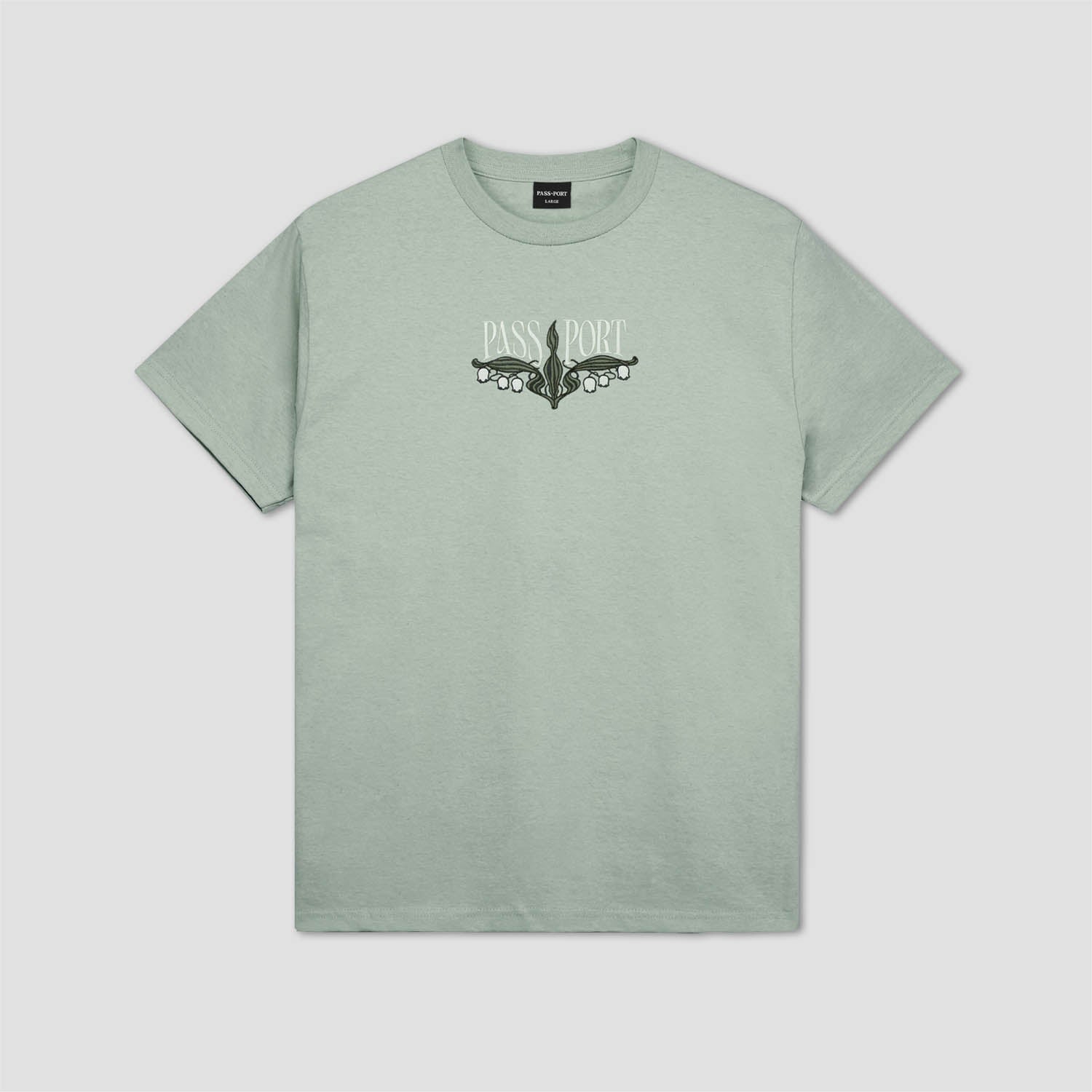 PassPort Lily of The Valley T-Shirt Stonewash Green