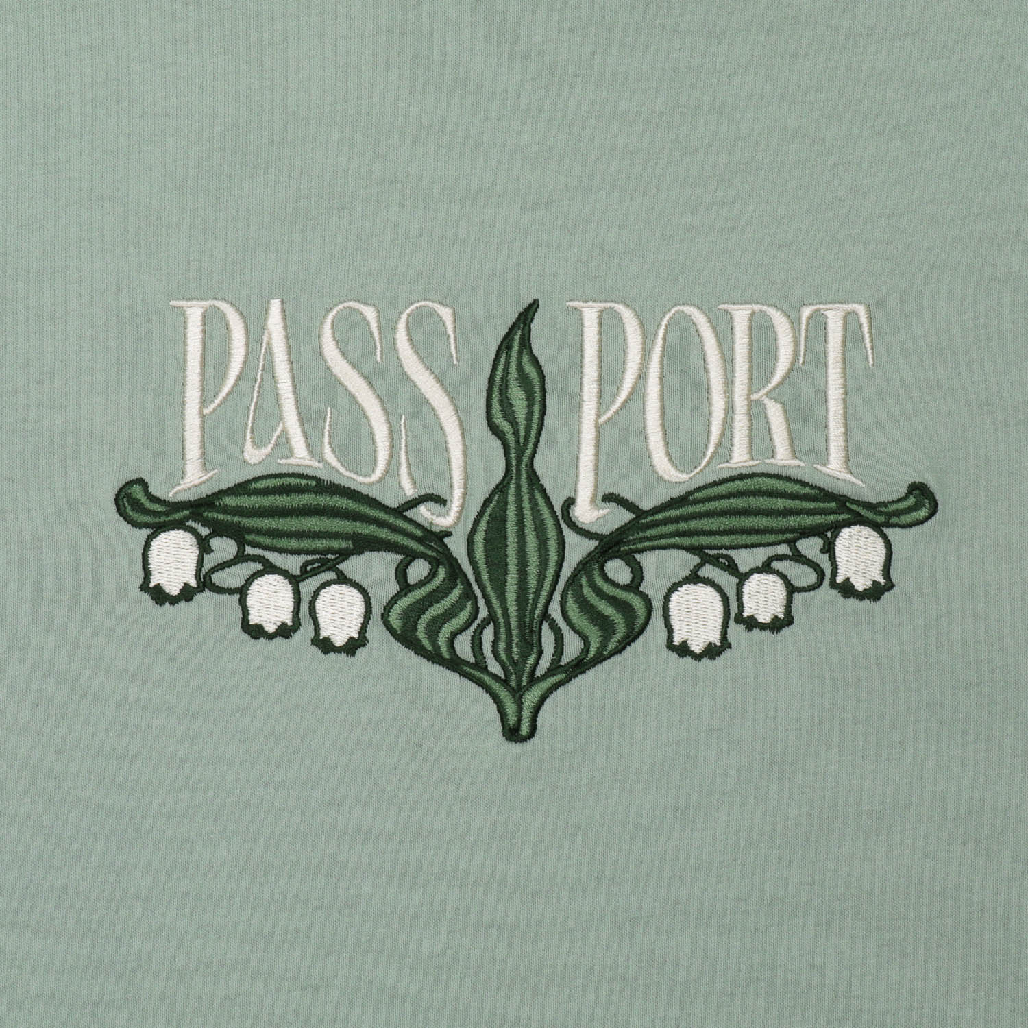 PassPort Lily of The Valley T-Shirt Stonewash Green