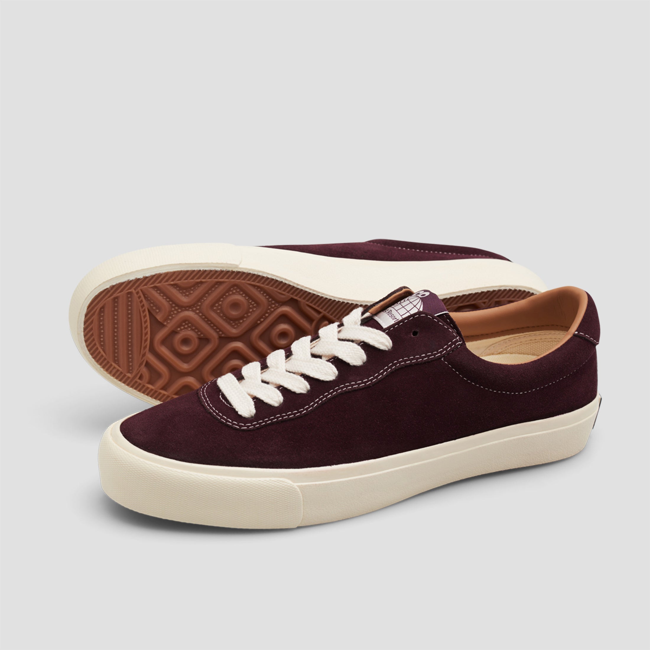 Last Resort AB VM001 LO Suede Skate Shoes Fig Red / White