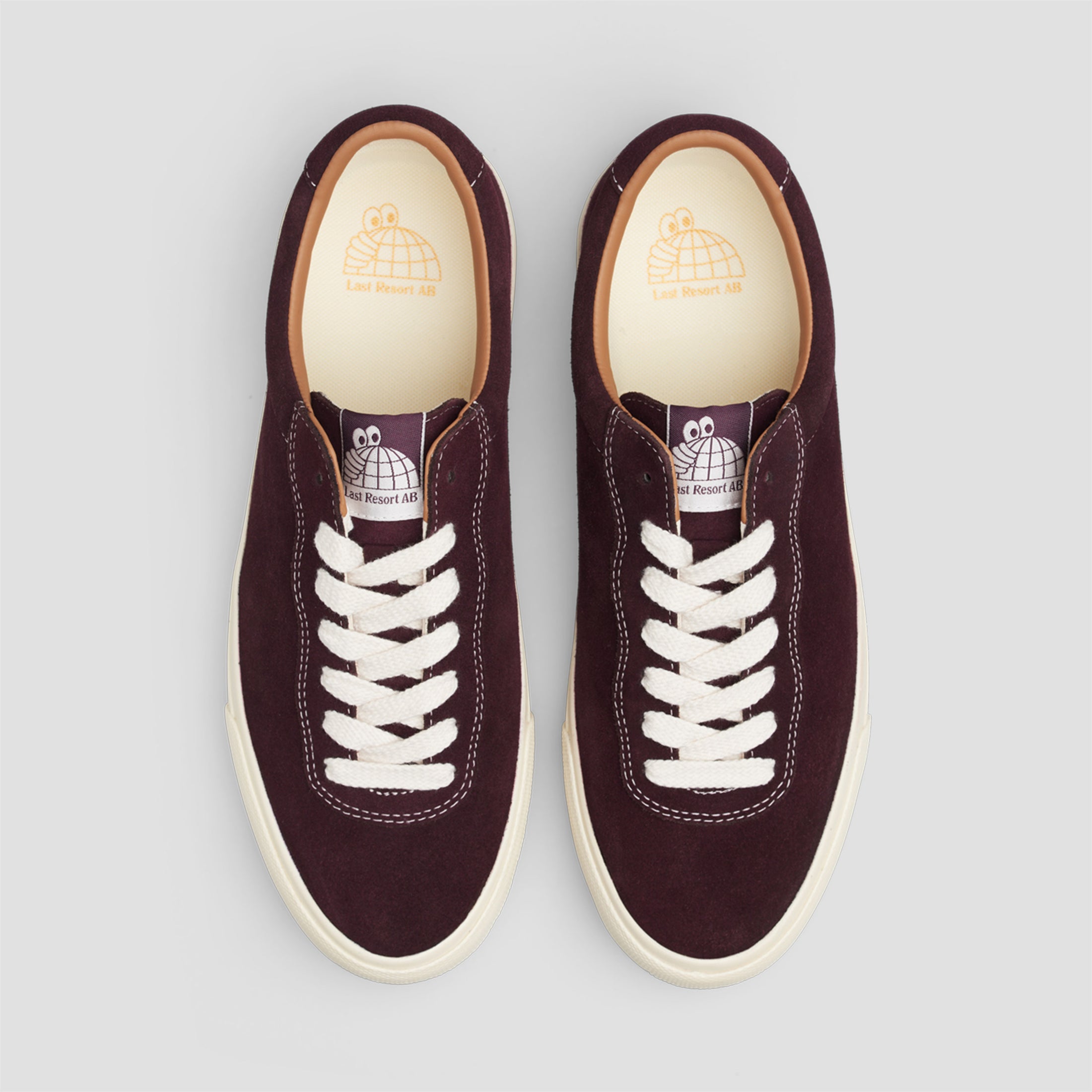 Last Resort AB VM001 LO Suede Skate Shoes Fig Red / White