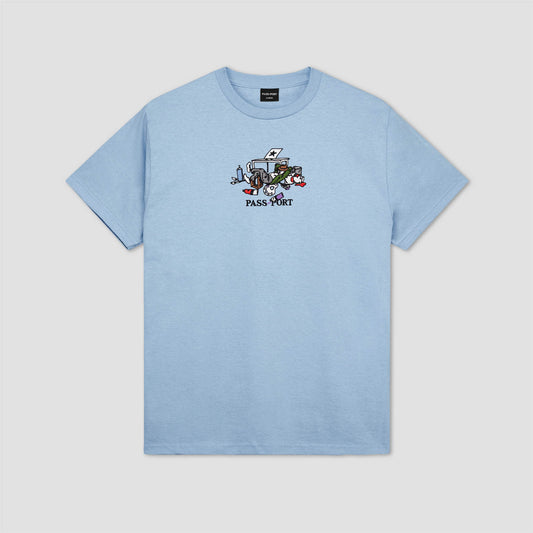 PassPort Lucid Dream T-Shirt Stonewash Blue