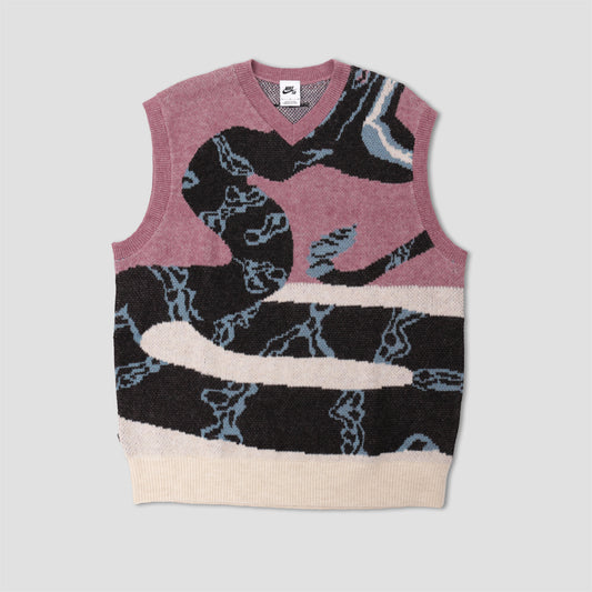 Nike SB Snake Sweater Vest Plum Dust / Orewood Brown / Black