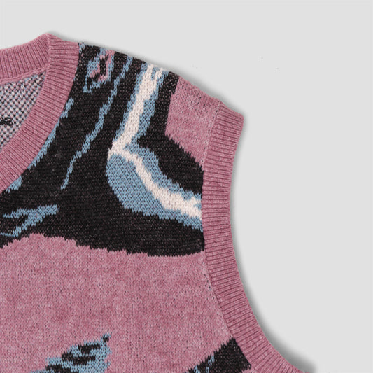 Nike SB Snake Sweater Vest Plum Dust / Orewood Brown / Black