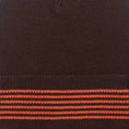 Load image into Gallery viewer, PassPort Organic Cotton Stripe Knit Beanie Choc / Orange
