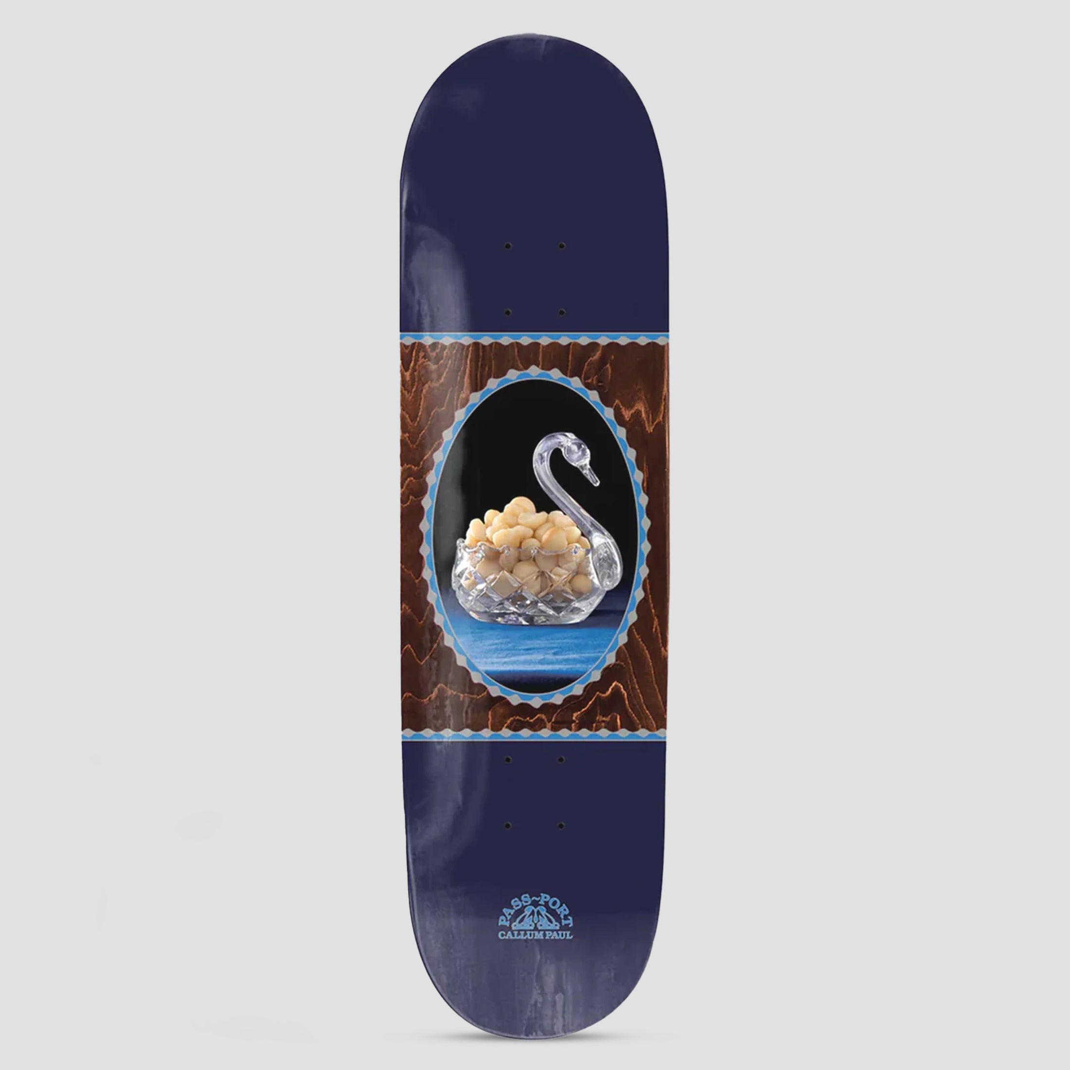 Passport 8.6 Glass Vessel Pro Series Callum Skateboard Deck Blue