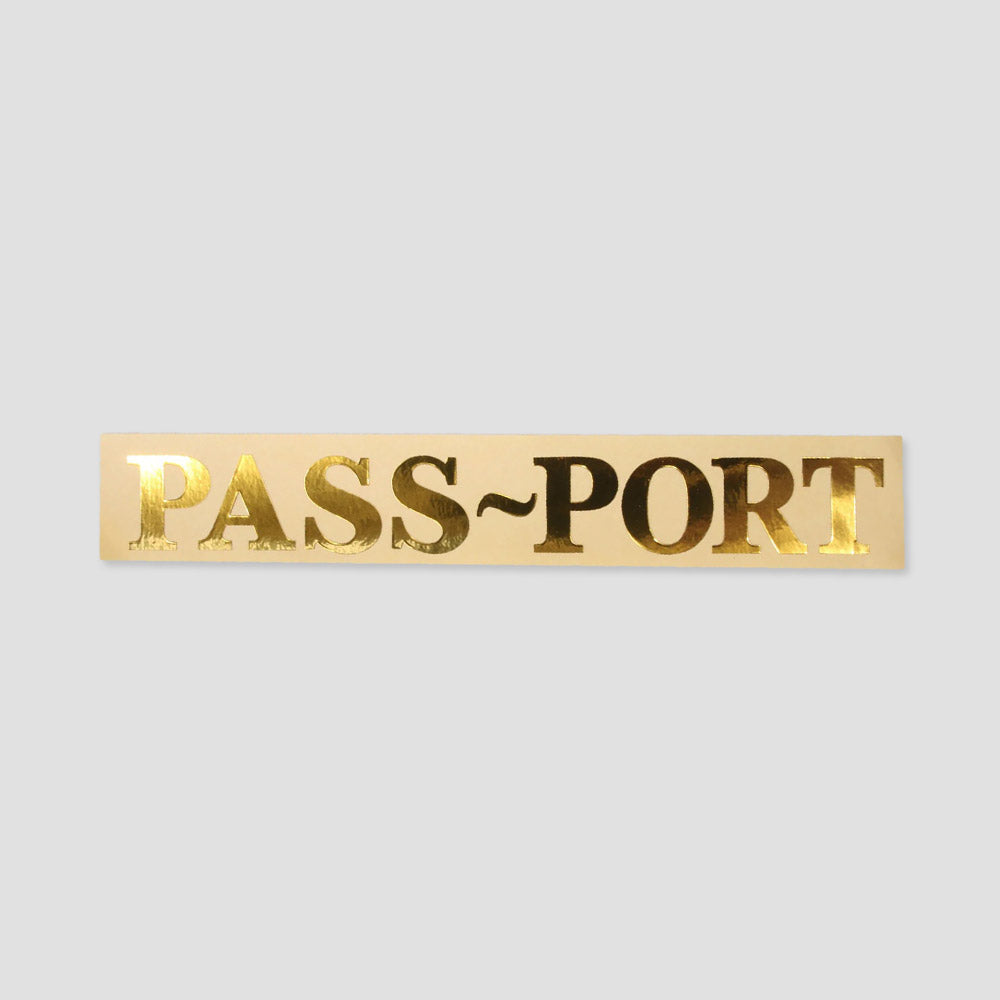 Passport Gold Sticker