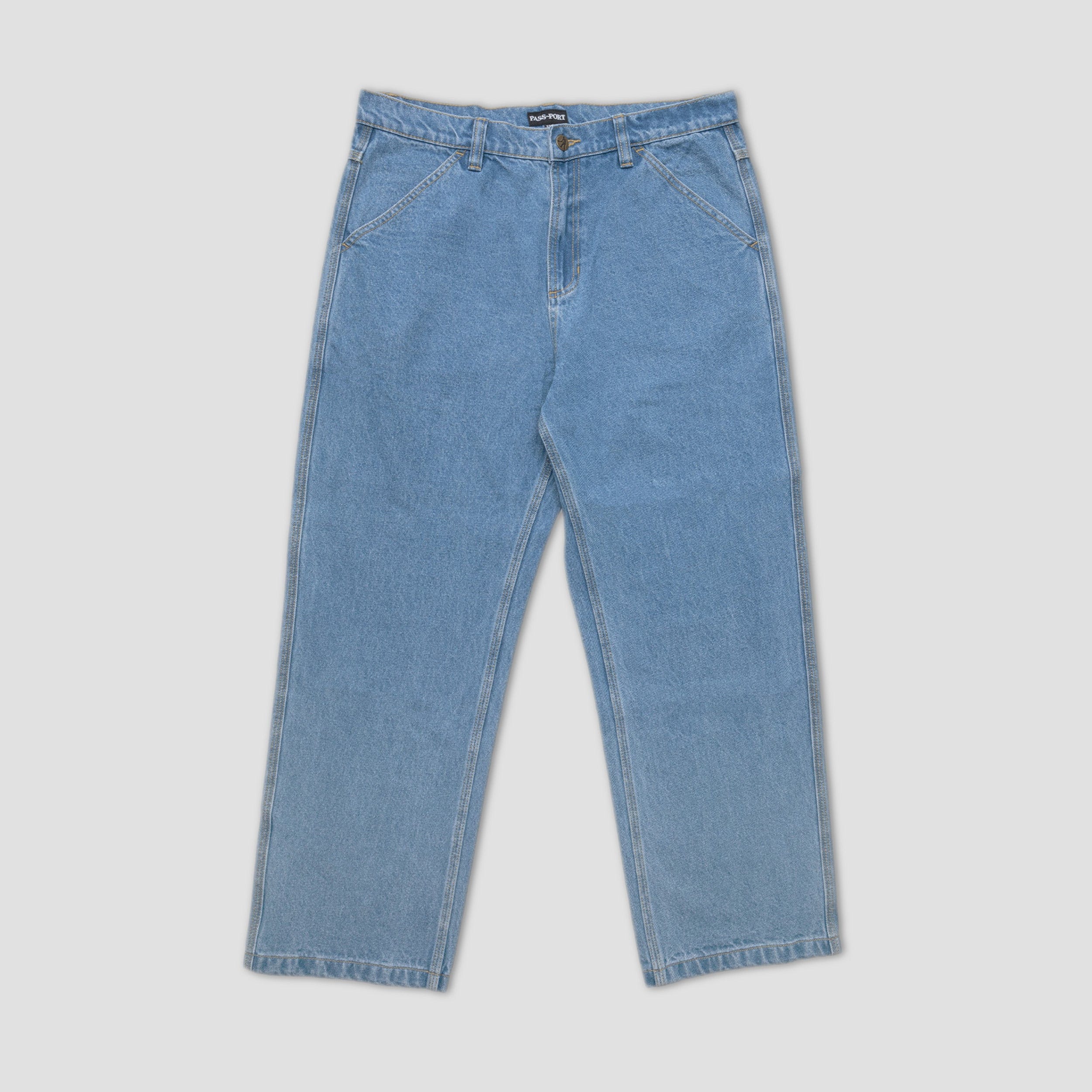 Light indigo best sale jeans mens