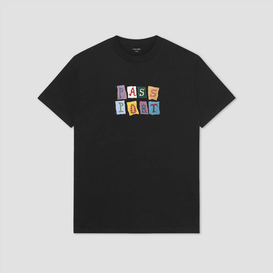 PassPort Patchwork T-Shirt Black