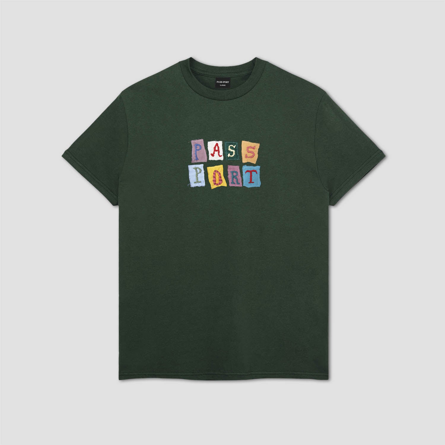 PassPort Patchwork T-Shirt Forest Green