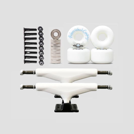 Picture Wheel Company White/Black Undercarriage Kit 5.25" (7.75"- 8.25")