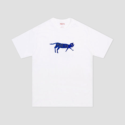 Poets Cat T-Shirt White