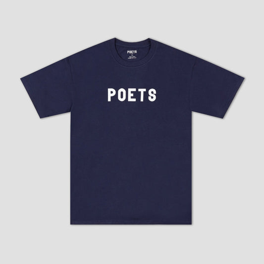 Poets OG Flocked T-Shirt Navy