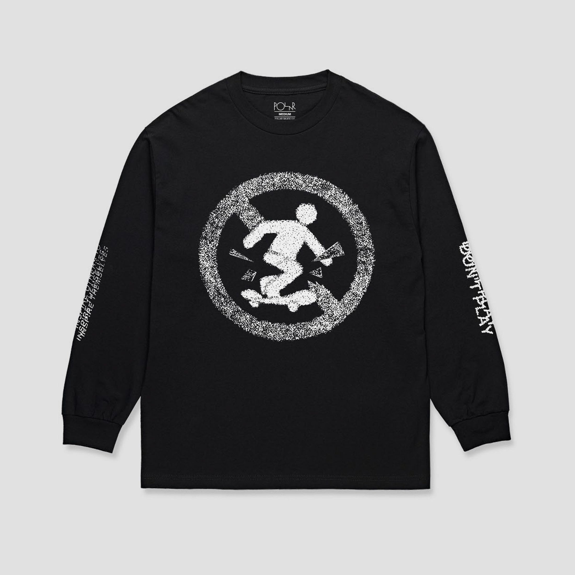 Polar Skate Co Longsleeve T-Shirt Dont Play Black